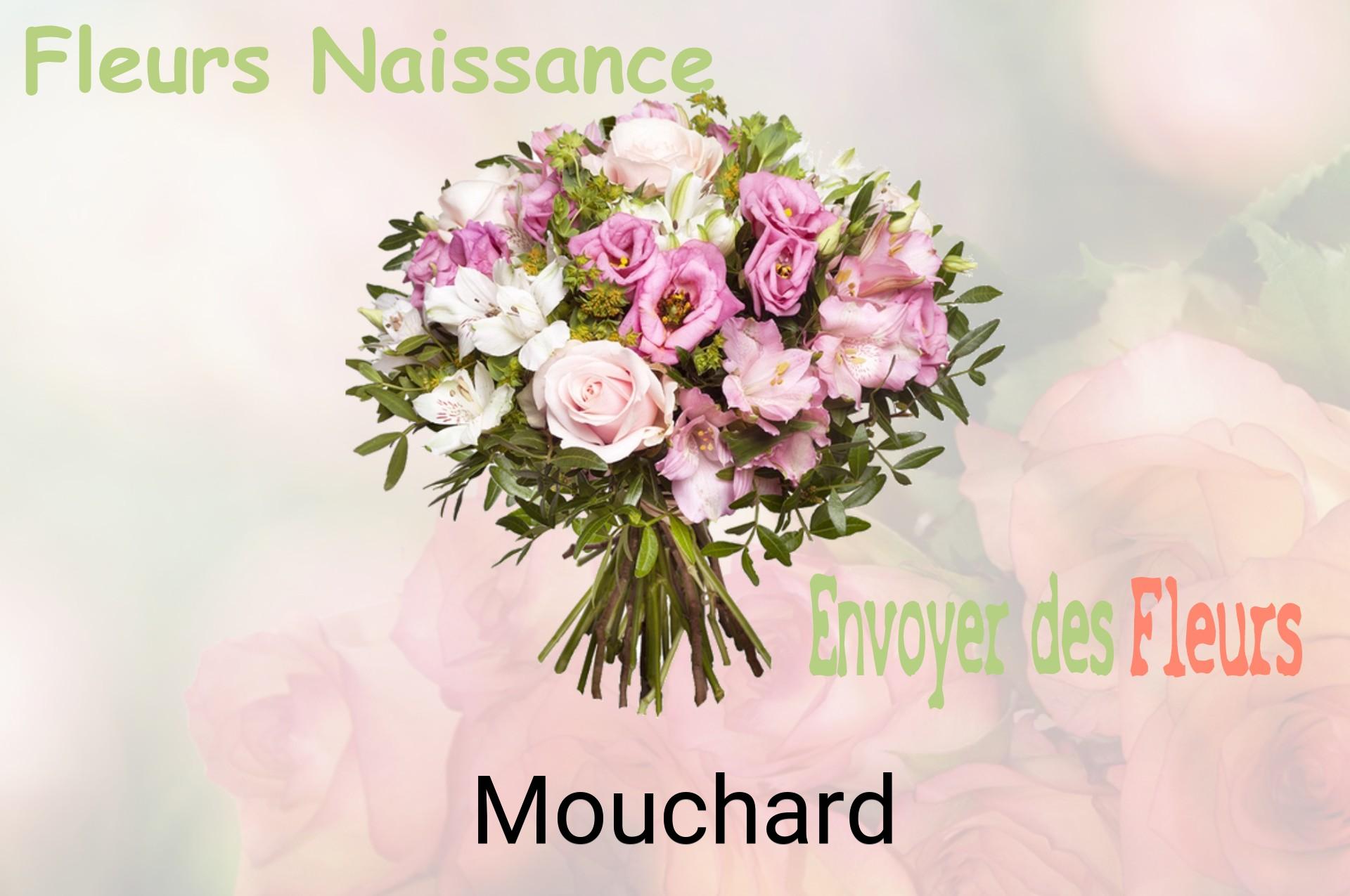Bouquet de fleurs de naissance livré à Mouchard
