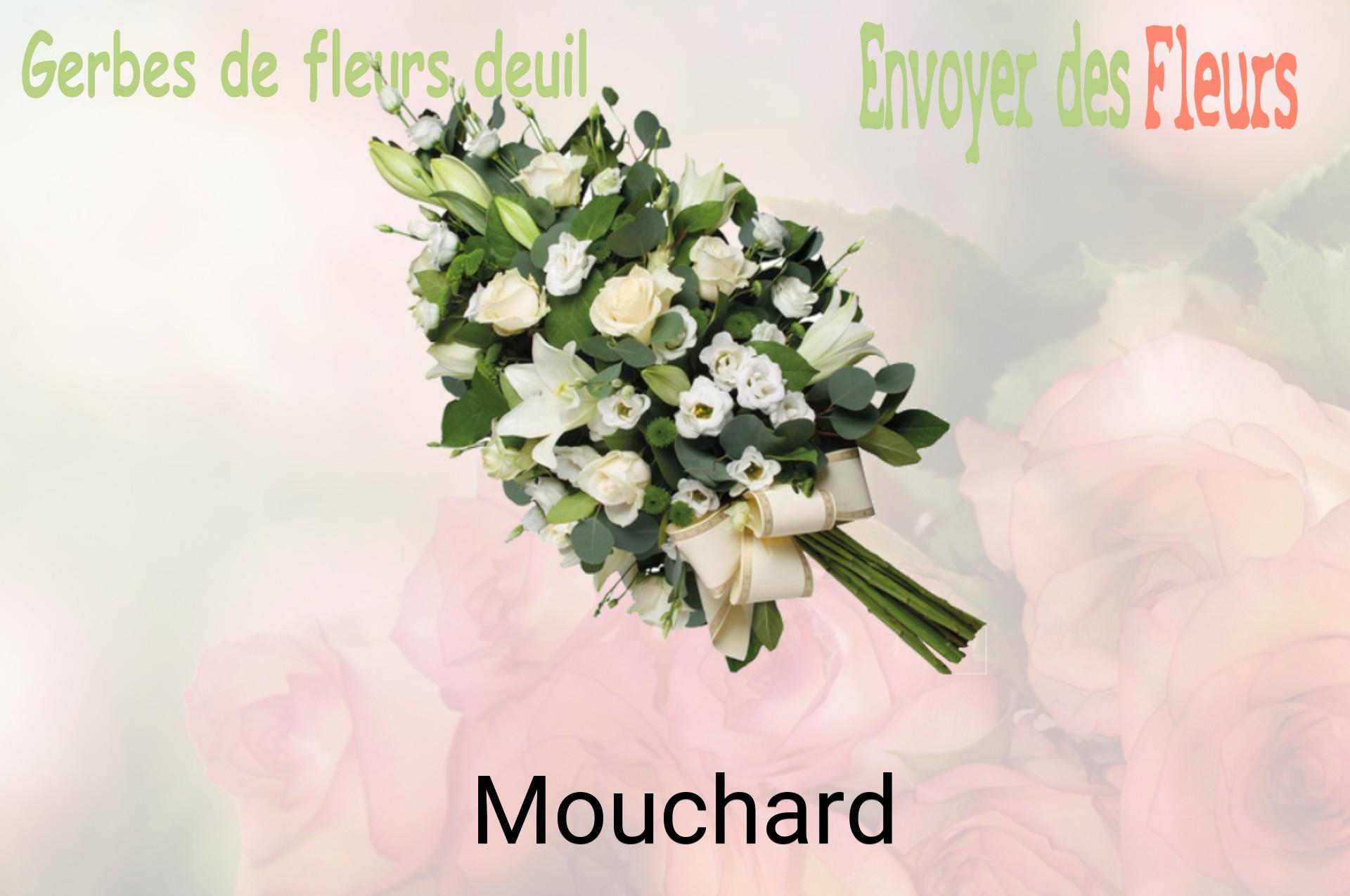 Gerbe de fleurs de deuil livrée à Mouchard